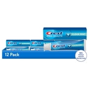 12 pack Crest Pro-Health Toothpaste, Clean Mint, 4.3 oz, Single