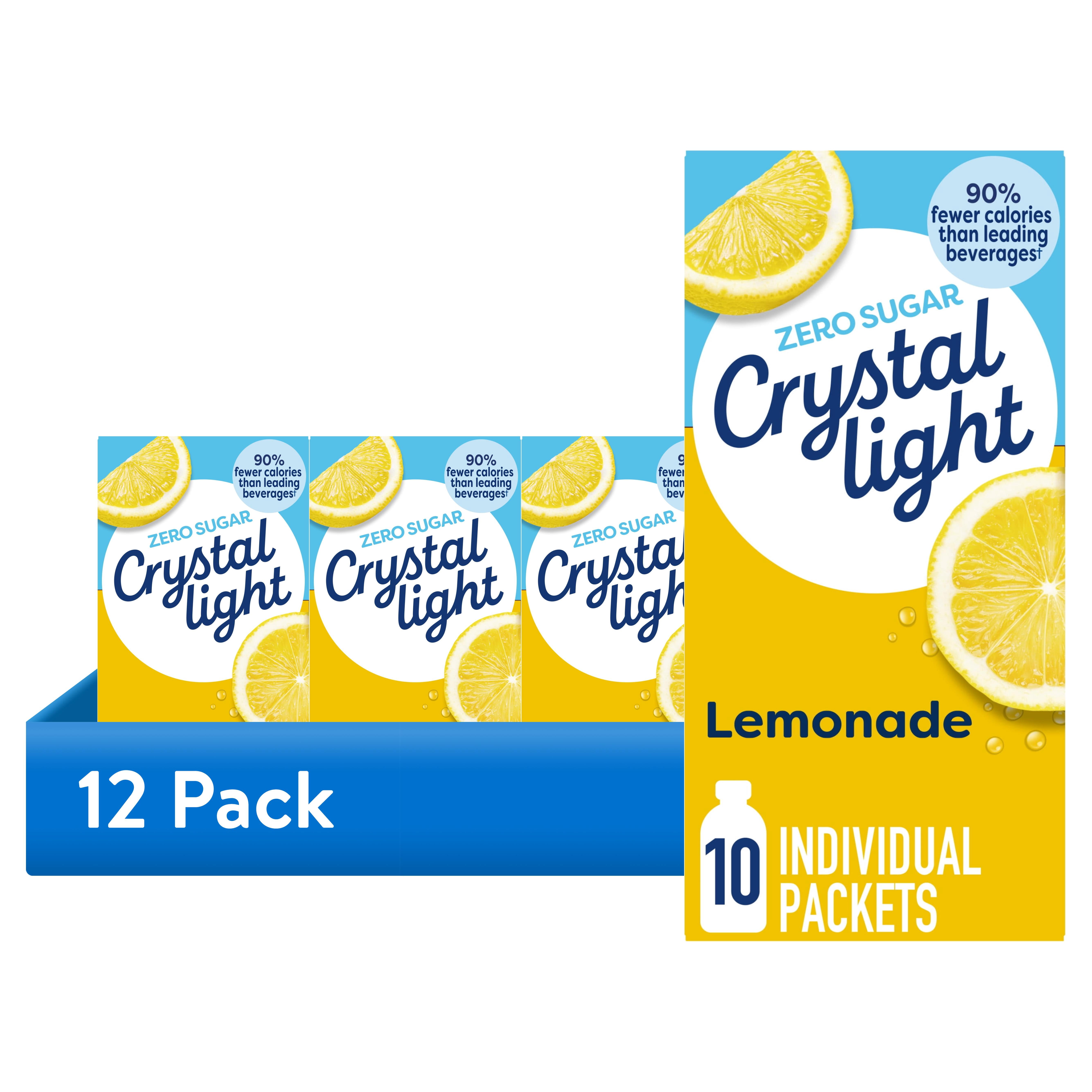 Lit Hydrations (12 pack) Crystal Light Drink Mix, 10 Packets, for Convenient On-the-Go ...
