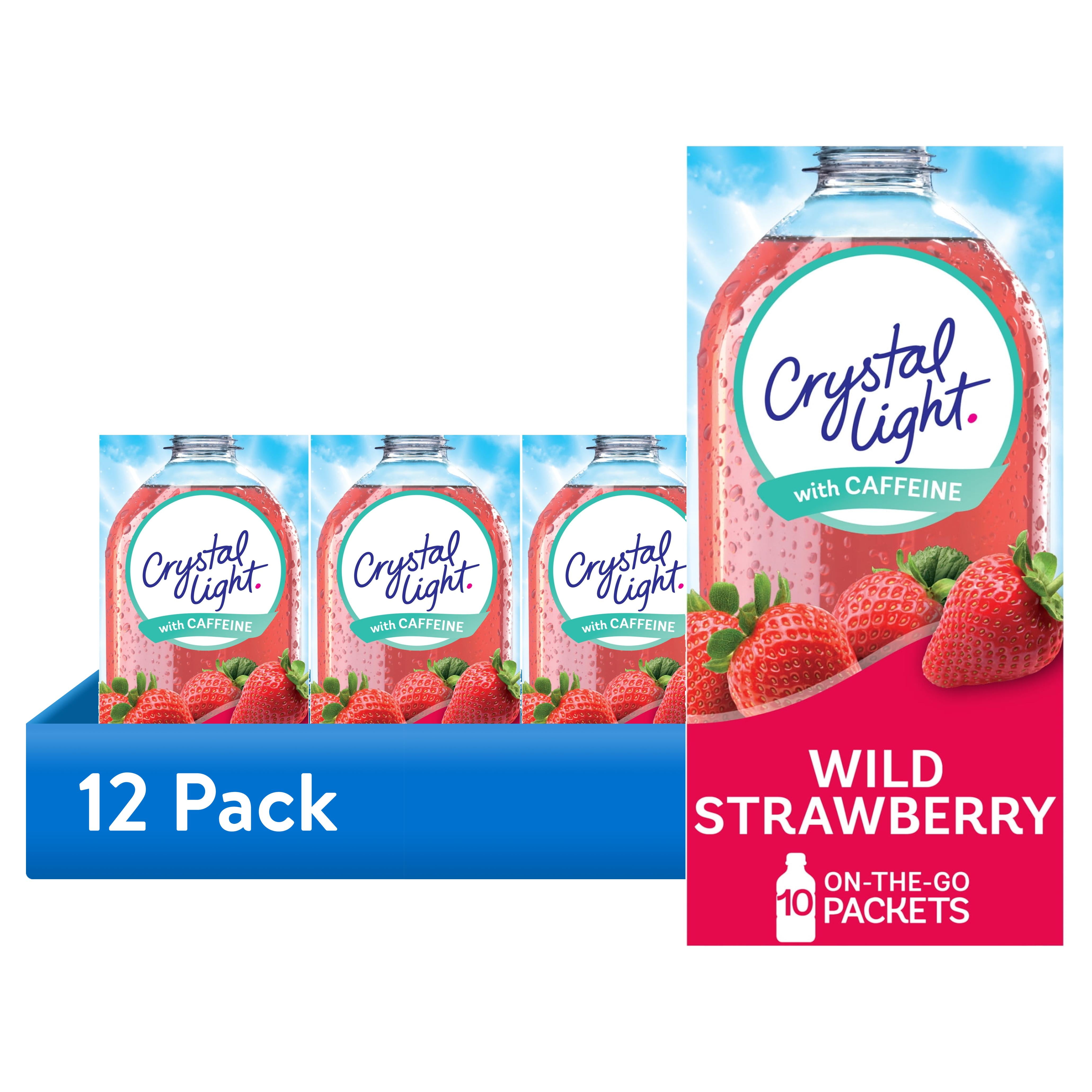 12 pack) Crystal Light Wild Strawberry Sugar Free Drink Mix