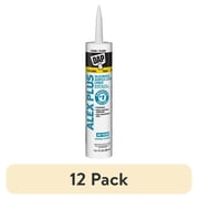 12 pack DAP Alex Plus 10.1 oz Clear All Purpose Acrylic Latex Caulk Plus Silicone