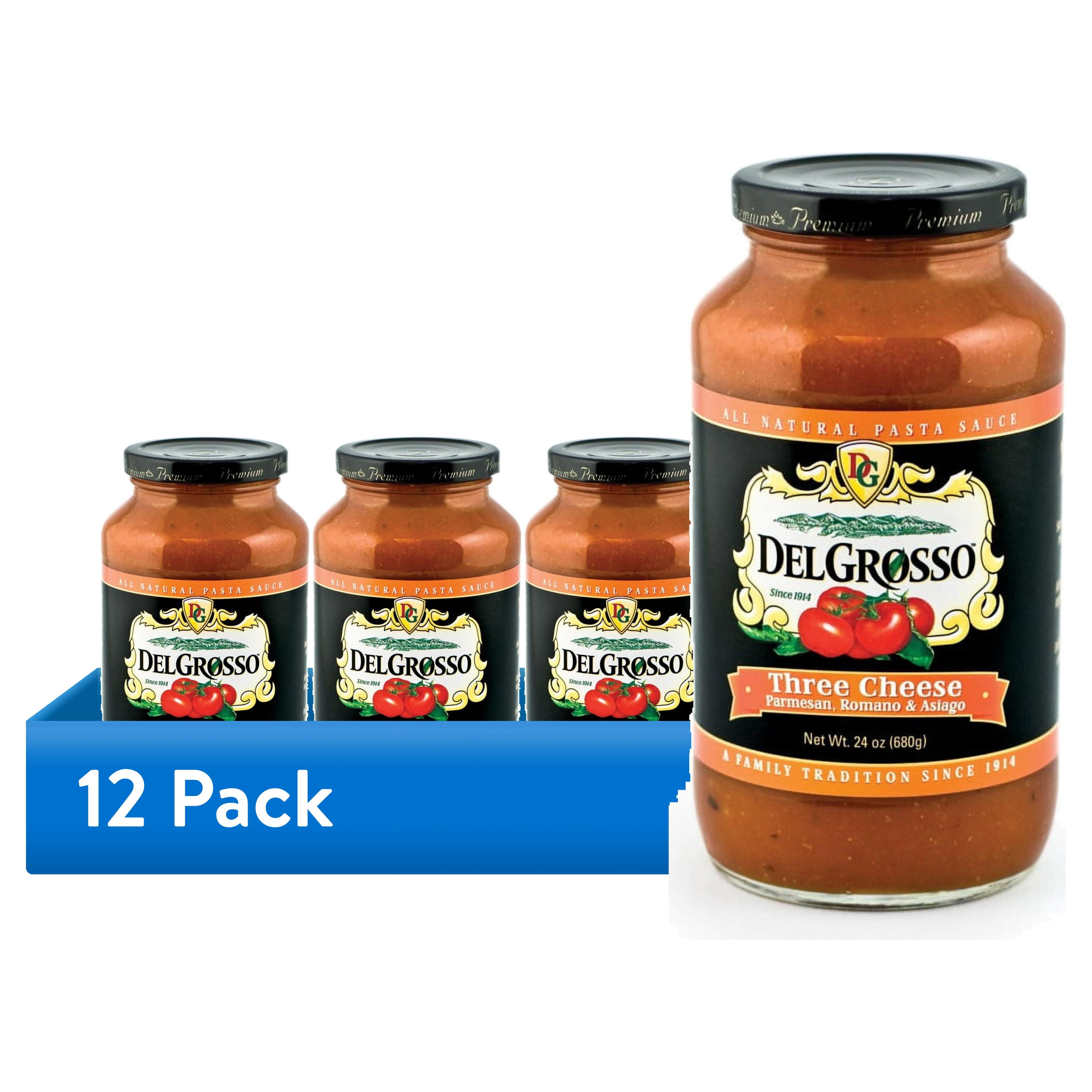(12 pack) Del Grosso 24oz. Three Cheese