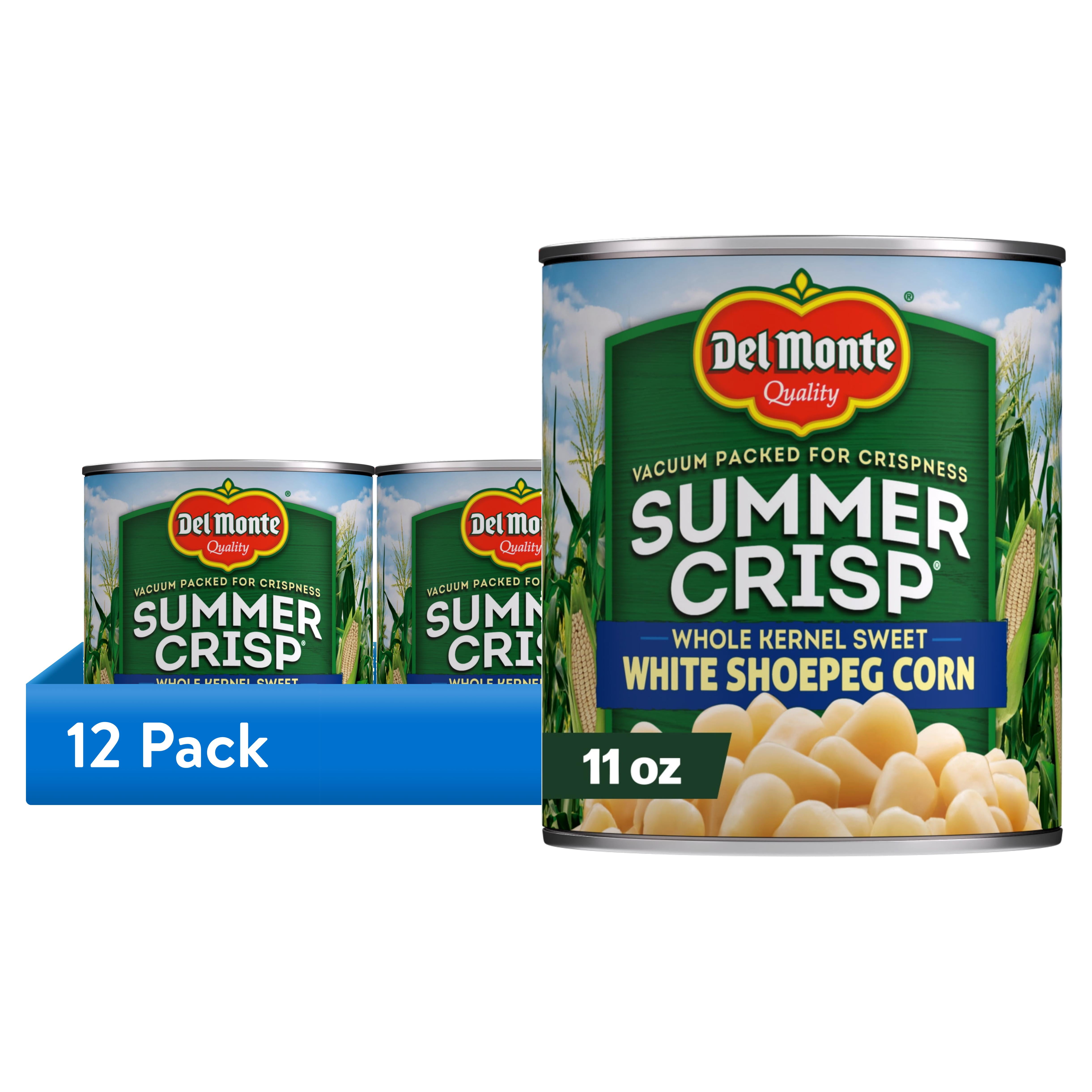 12 pack) Del Monte Summer Crisp White Shoepeg Corn, 11 oz Can