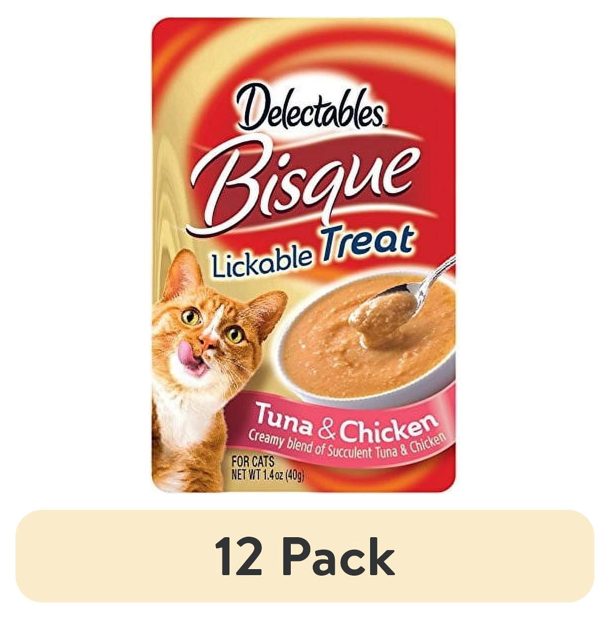 (12 pack) Delectables Lickable Cat Treats - Bisque Tuna & Chicken, 1.4 Oz.