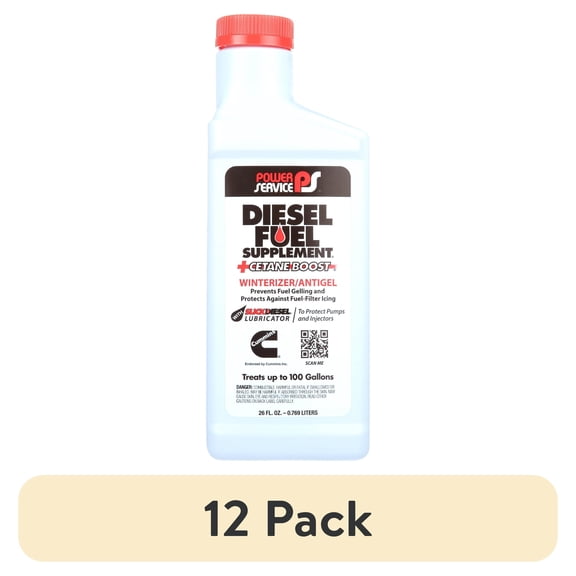 (12 pack) Diesel Fuel Supplement Anti-gel 26oz