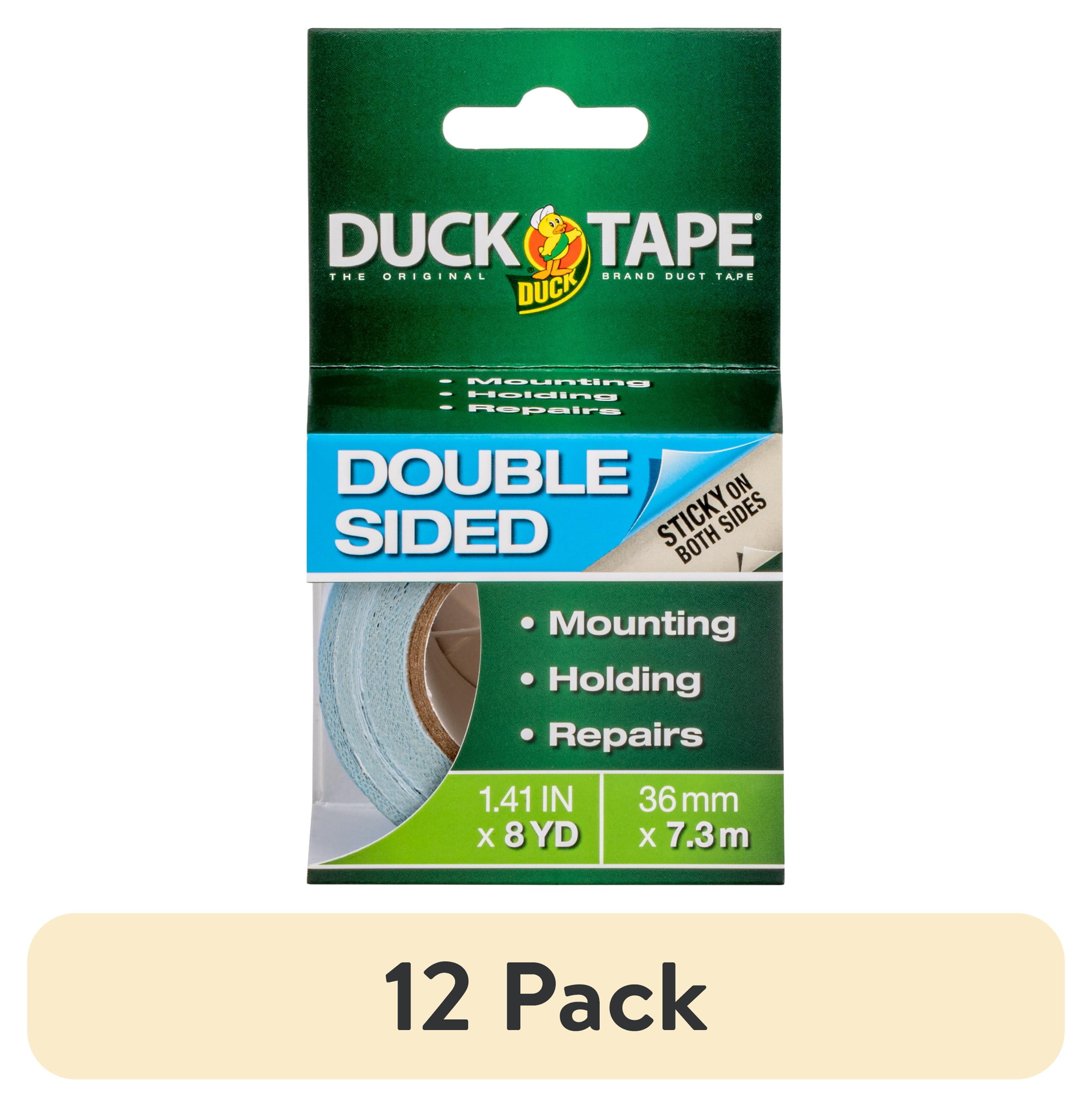 (12 pack) Duck Brand 1.41 in. x 8 yd. White Double Sided Duct Tape