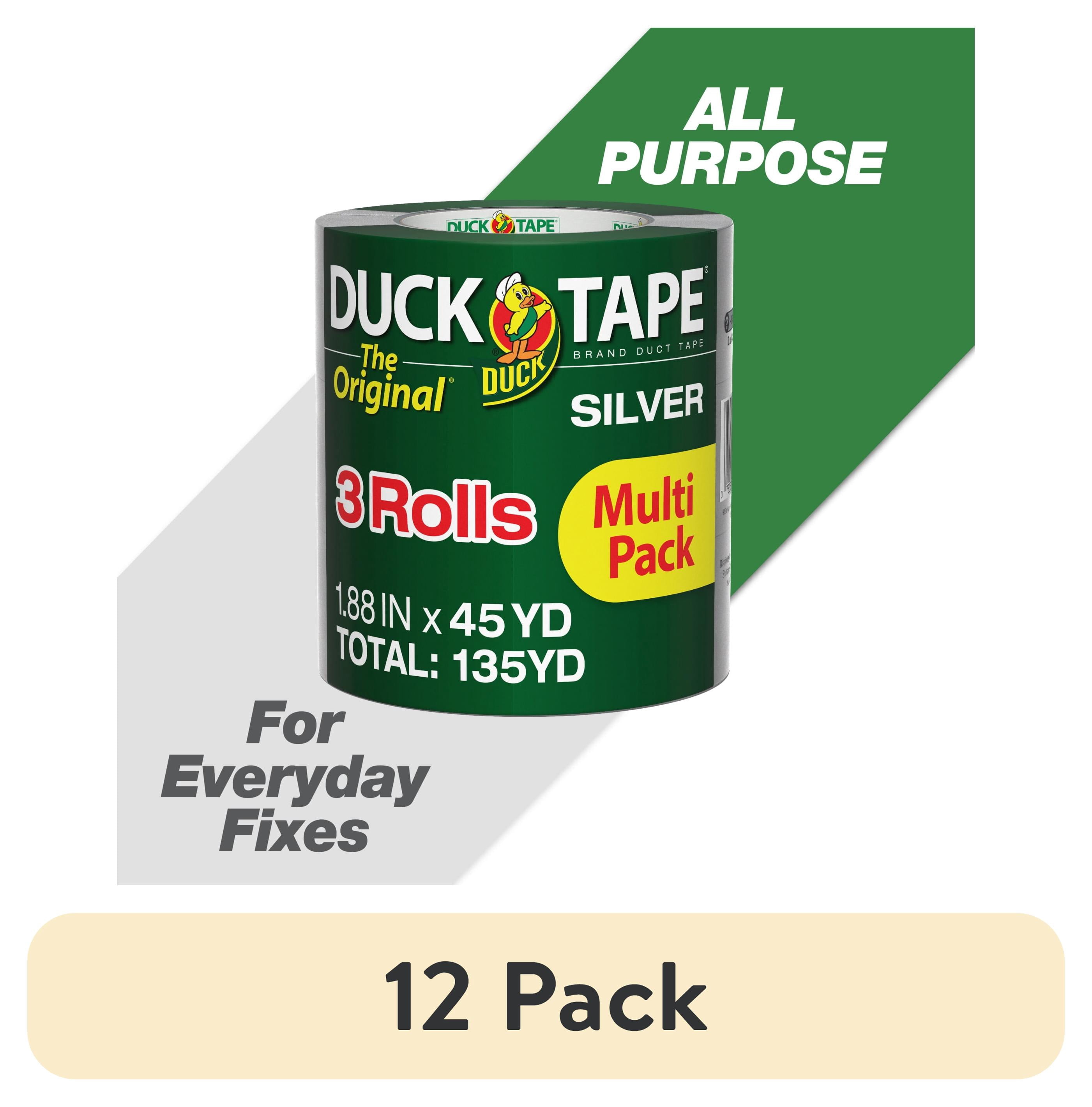 (12 pack) The Original Duck Tape Brand Duct Tape, 1.88 in. x 45 yd., 3 Rolls, Silver