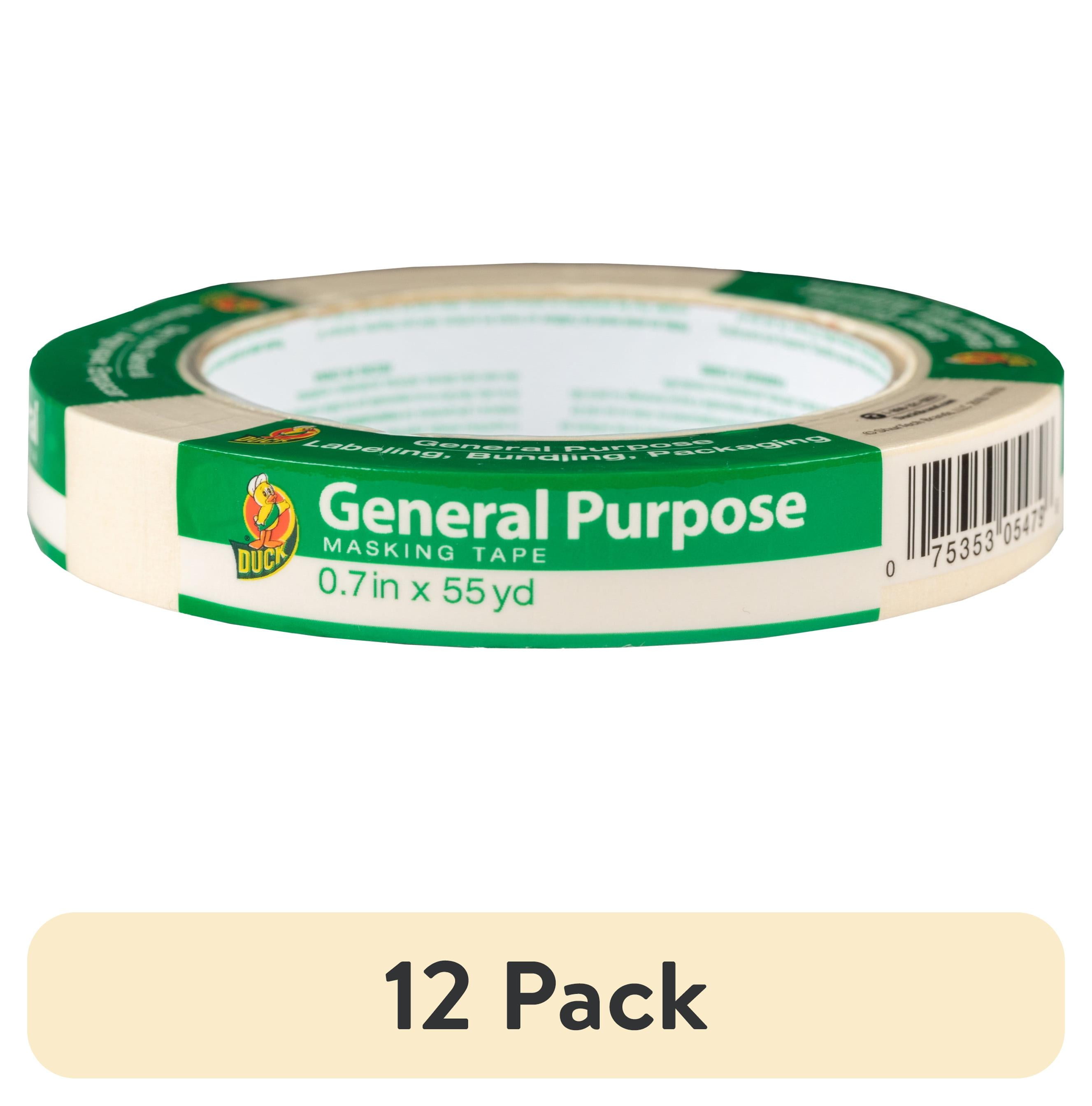 Duck Brand General Purpose Masking Tape, 0.94 in x 55 yd, Beige, 4 Pack Duck Brand General Purpose Masking Tape, 0.94 in x 55 yd, Beige, 4 Pack