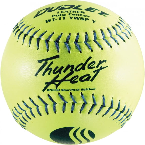 (12 pack) Dudley 12" Yellow ASA .47 Cor Fastpitch Softballs