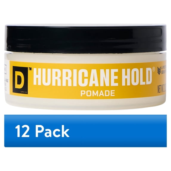 (12 pack) Duke Cannon Hurricane Hold Strong Pomade for Men, Maximum Hold, 2 oz
