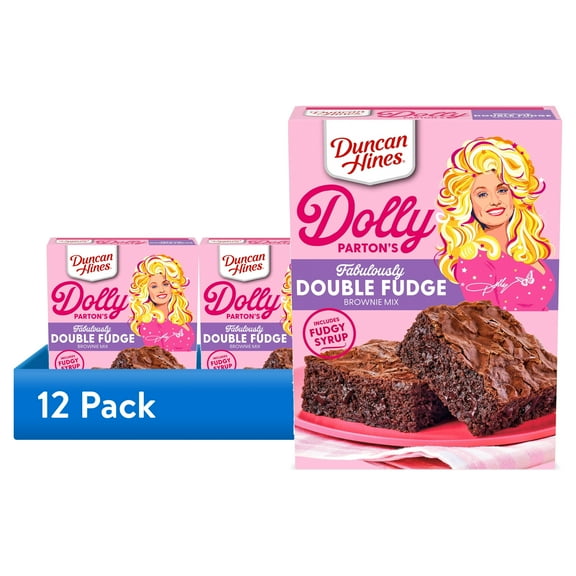 (12 pack) Duncan Hines Brownie Mix, Fabulously Double Fudge, Easter Baking, 17.6 oz.