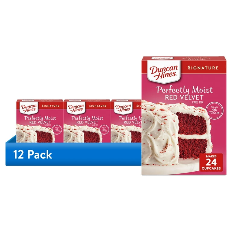 12 pack) Duncan Hines Red Velvet Cake Mix, 15.25 oz. - Walmart.com