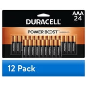 12 pack Duracell Coppertop AAA Alkaline Batteries 24/PK
