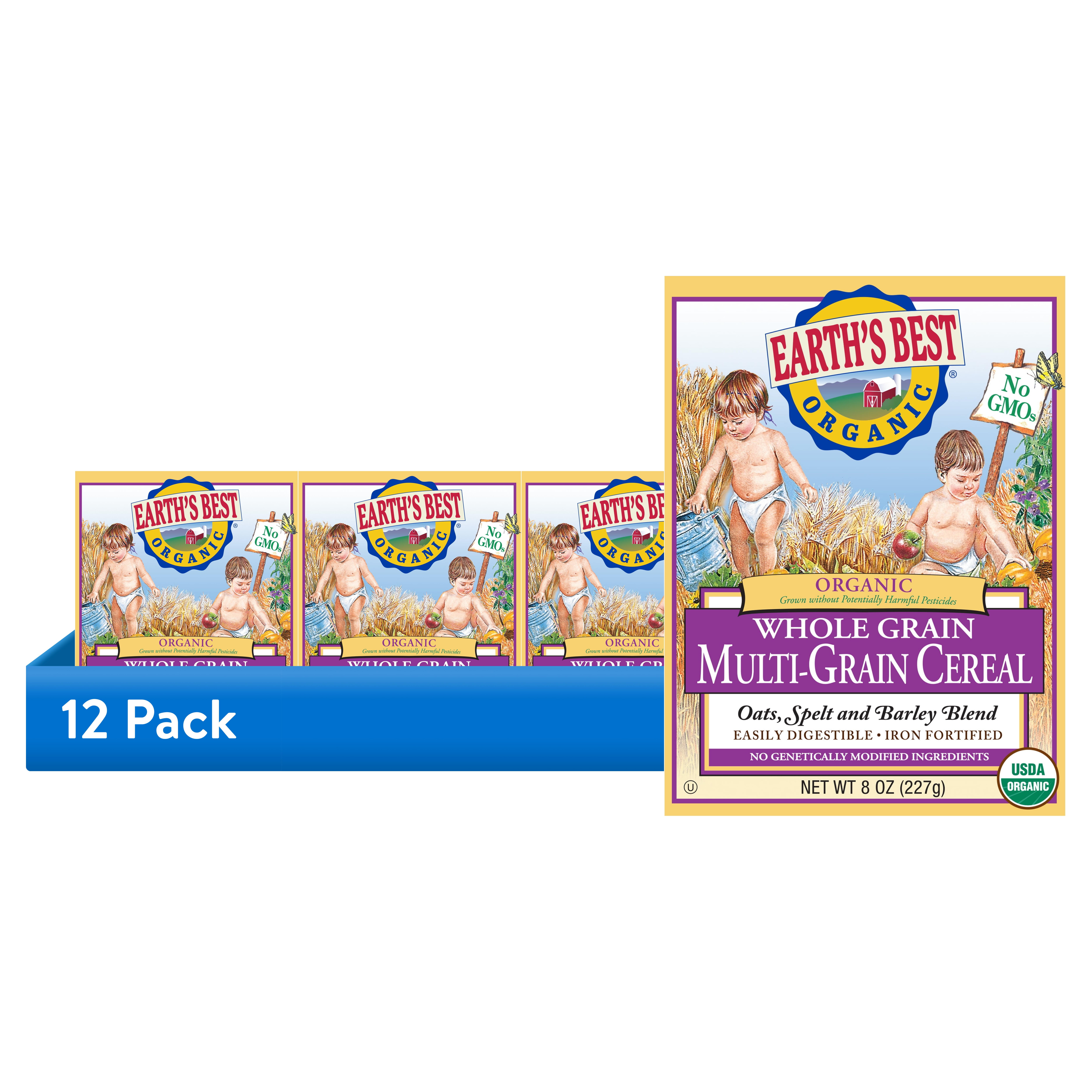 pack) Earth's Best Organic Infant Cereal, Whole Multi-Grain, - Main Image