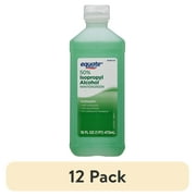 (12 pack) Equate 50% Isopropyl Alcohol Wintergreen Liquid Antiseptic, 16 fl oz