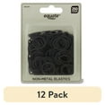 thumbnail image 1 of (12 pack) Equate Non-Metal Hair Bands, Black, for Ponytails, Braids, Bunds, 250 Count, 1 of 3