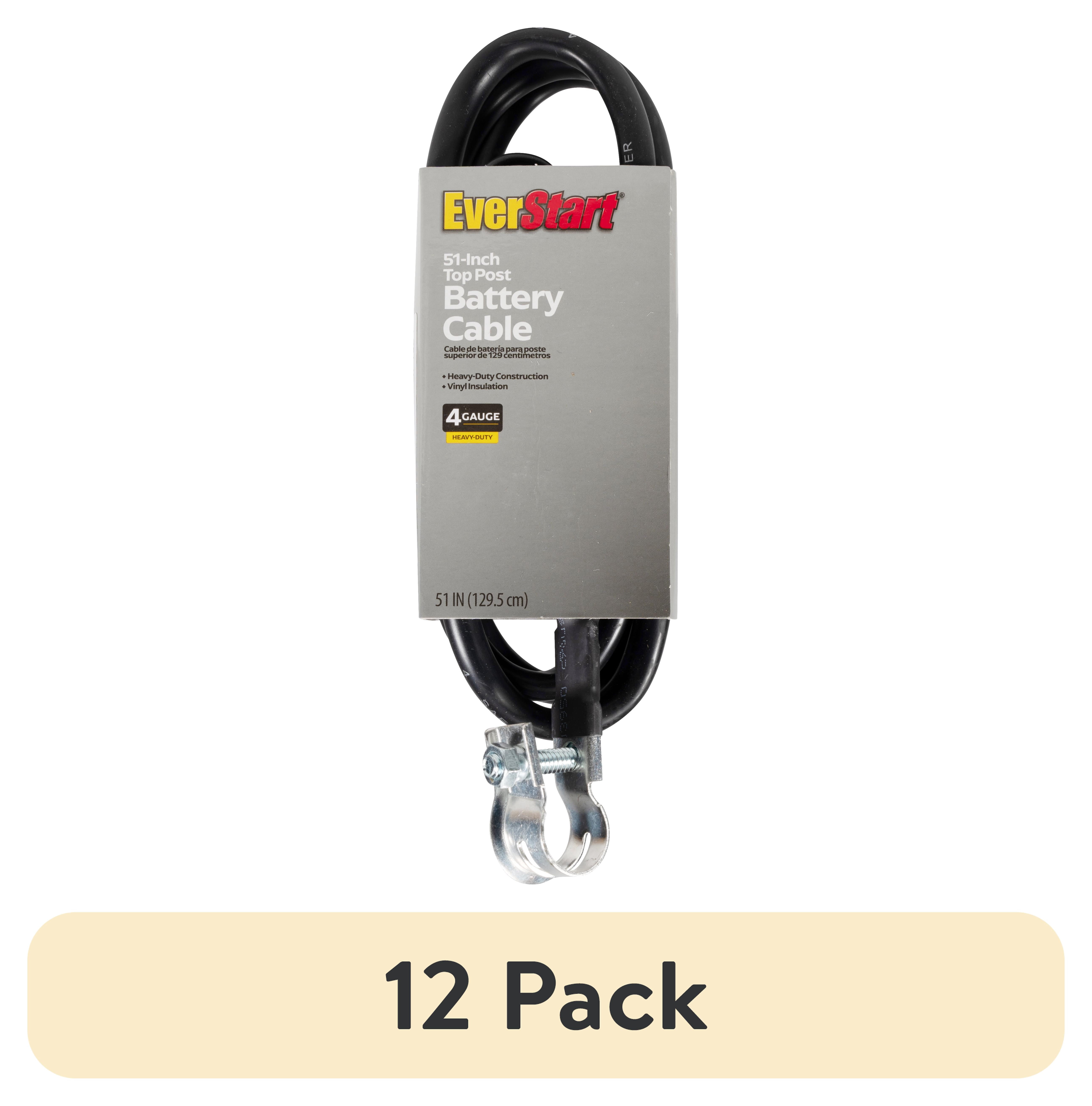 (12 pack) Everstart LF51-4L-77 4-Gauge Top Post Battery Cable, 51-Inches