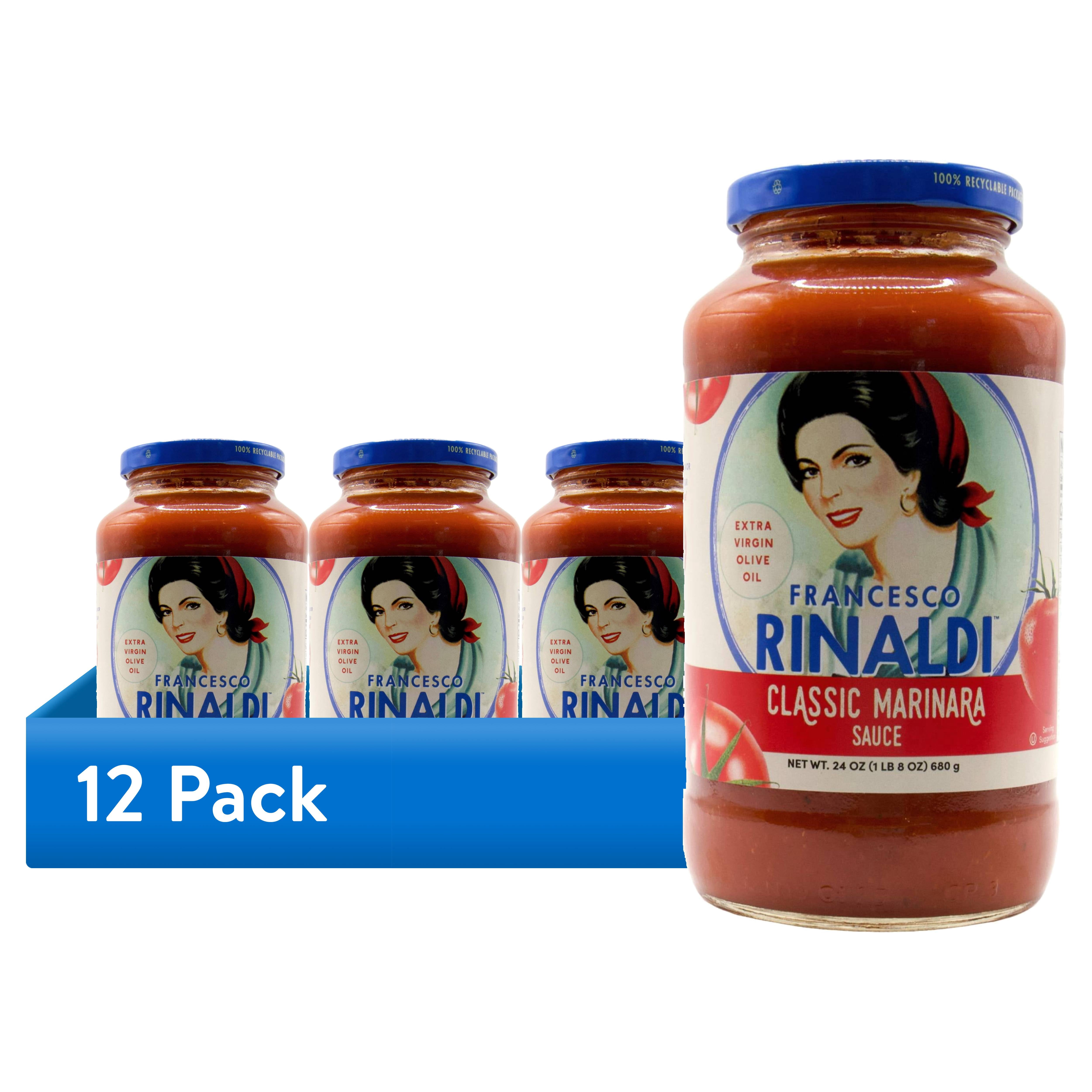 (12 pack) Francesco Rinaldi, Classic Marinara Sauce, 24 Oz, Low Fat, Gluten-Free, No Saturated Fat