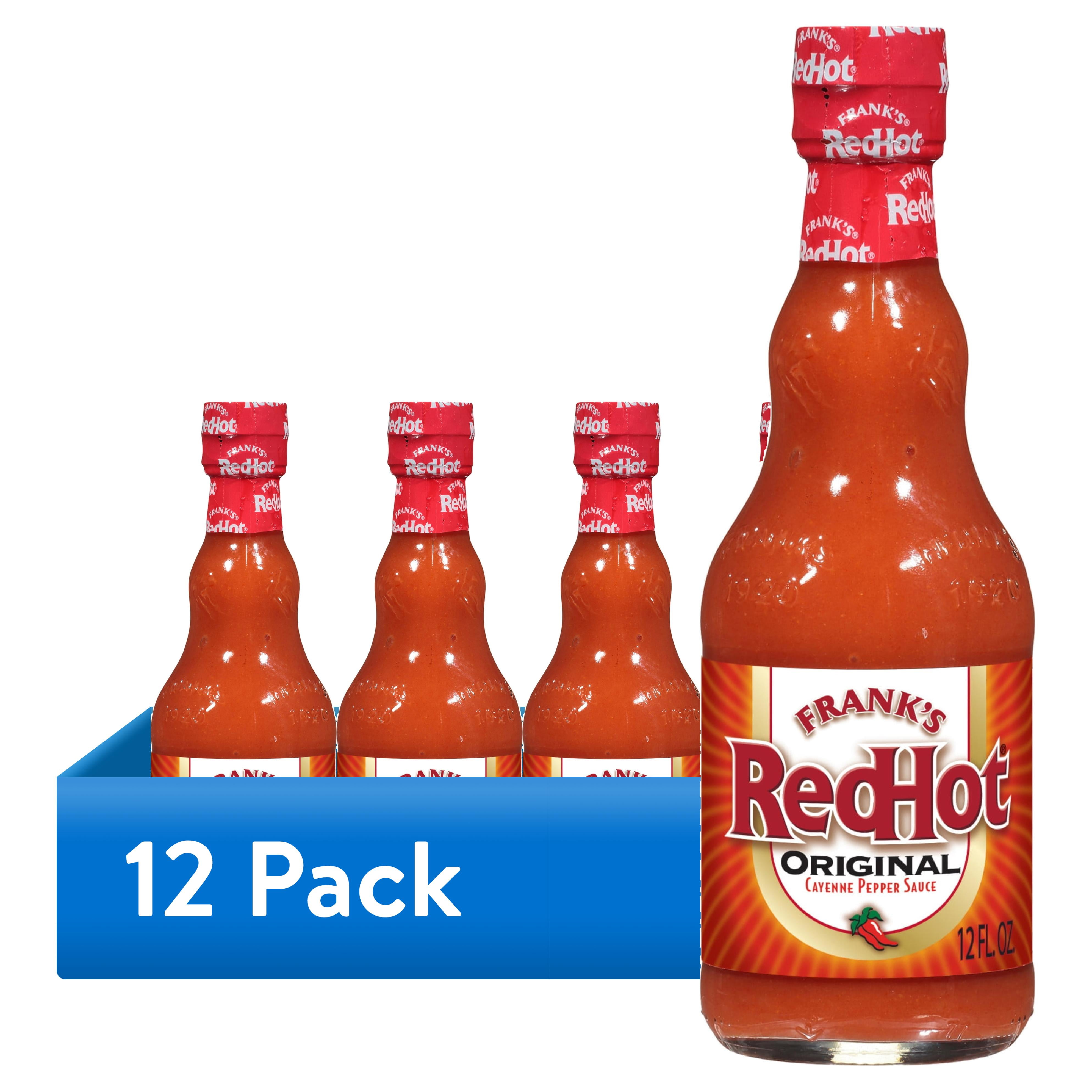 (12 pack) Frank's RedHot Kosher Original Cayenne Pepper Hot Sauce, 12 fl oz Bottle