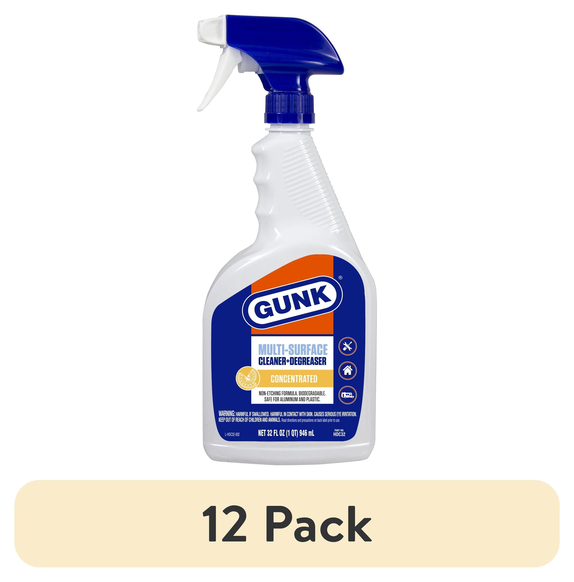 (12 pack) GUNK HDC32 Multi-Surface Trigger Spray Degreaser, 32 oz