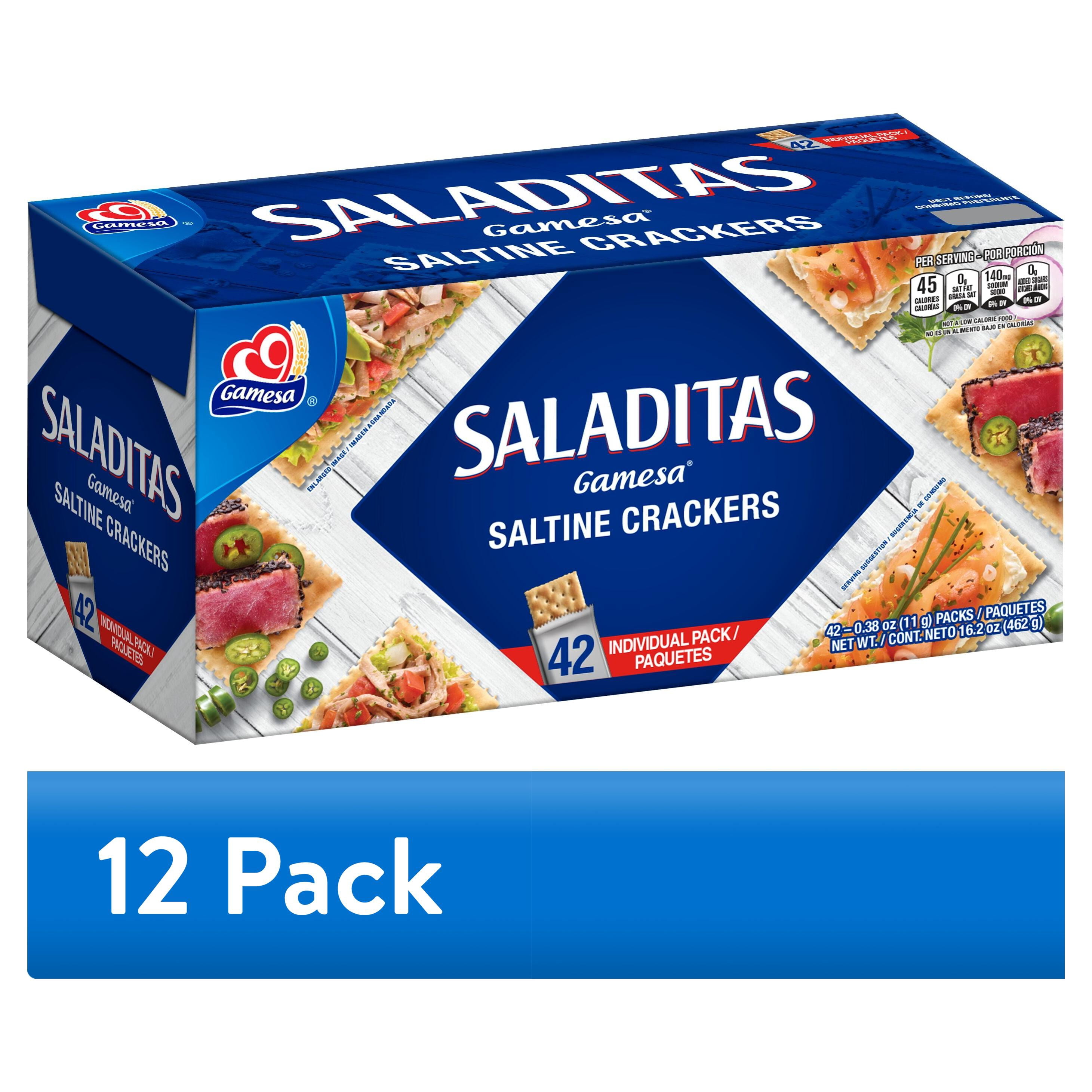 (12 pack) Gamesa Saladitas Saltine Crackers, 16.2 oz