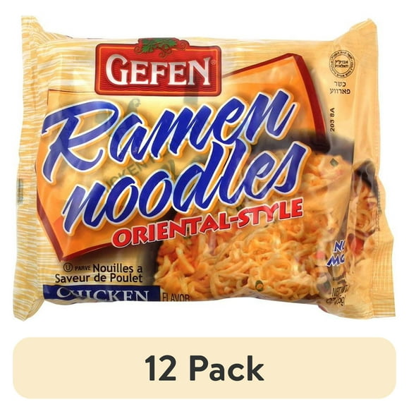 (12 pack) Gefen Oriental Style Chicken Flavor Ramen Noodles (3Oz) (Pack of 24)
