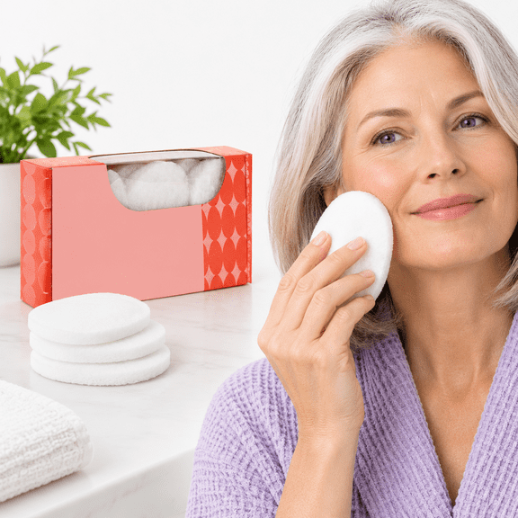 12-pack Gentle Daily Facial Sponge Buffs for Exfoliation and Skincare Prep