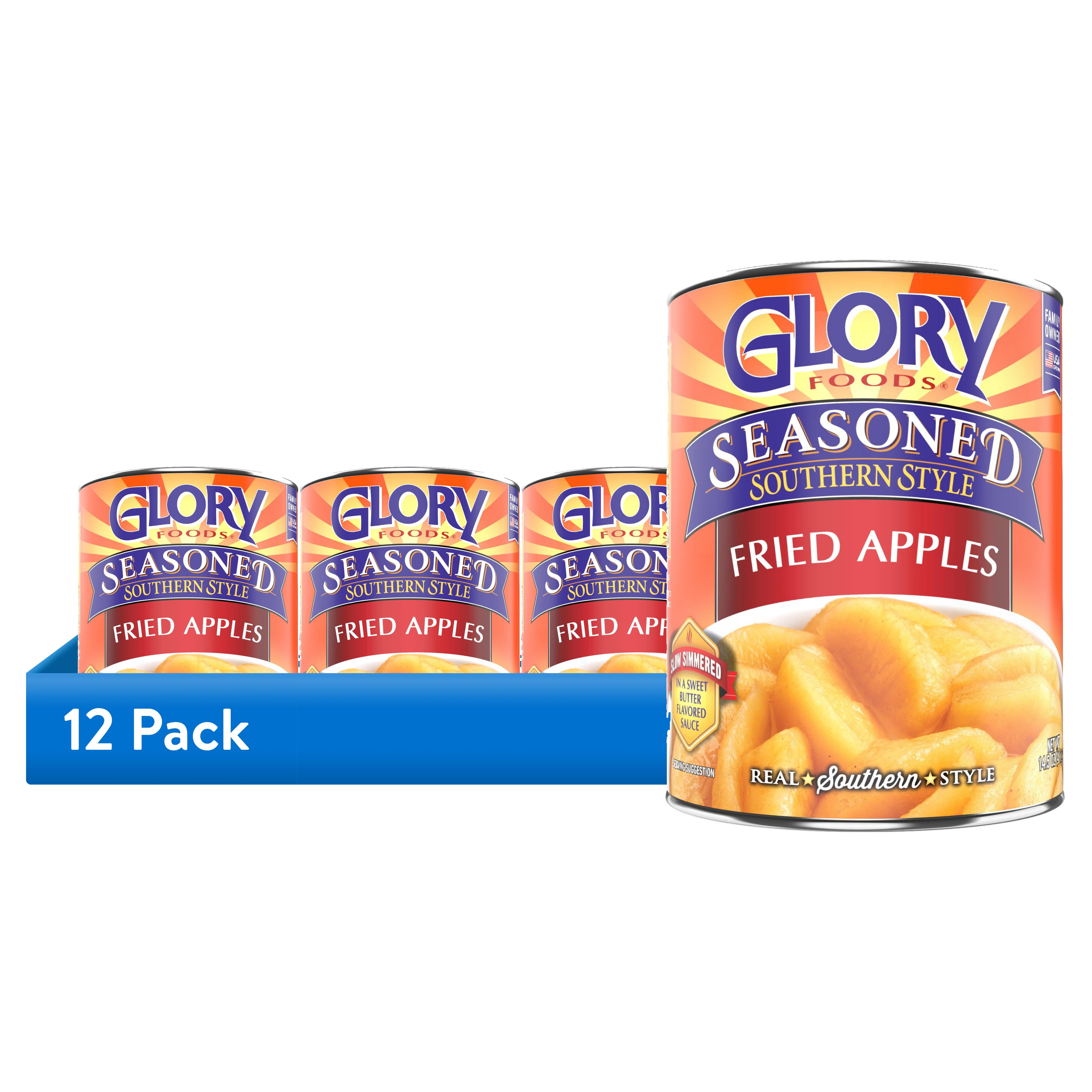 (12 pack) Glory Foods Seasoned Southern Style Fried Apples, 14.5 oz., Can