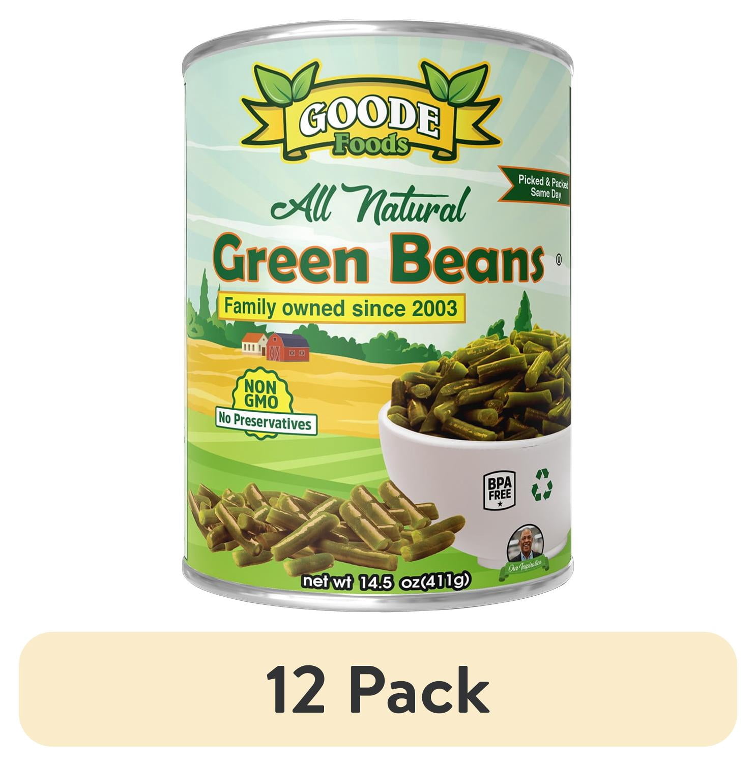 (12 pack) Goode Foods Cut Green Beans 14.5 oz Can