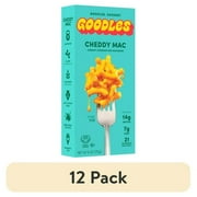 (12 pack) Goodles Mac & Cheese Cheddy Mac Noodles, Cheddar, Ziti, Shelf-Stable, 6 oz