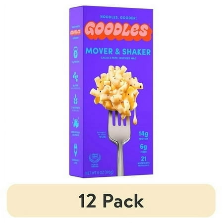 (12 pack) Goodles Mac & Cheese Mover & Shaker, Cacio E Pepe, Macaroni , Shelf-Stable, 6 oz