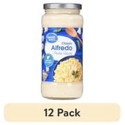 (12 pack) Great Value Alfredo Pasta Sauce, 16 oz