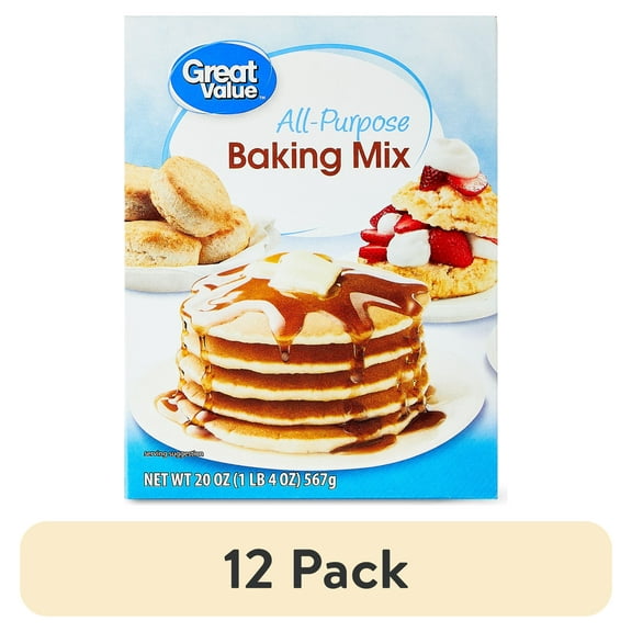 (12 pack) Great Value All Purpose Baking Mix, 20 oz Box
