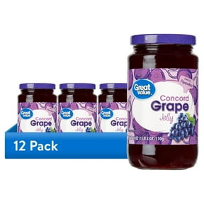 (12 pack) Great Value Concord Grape Jelly, 18 oz