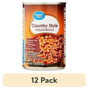 (12 pack) Great Value Country Style Baked Beans, 15 oz Can