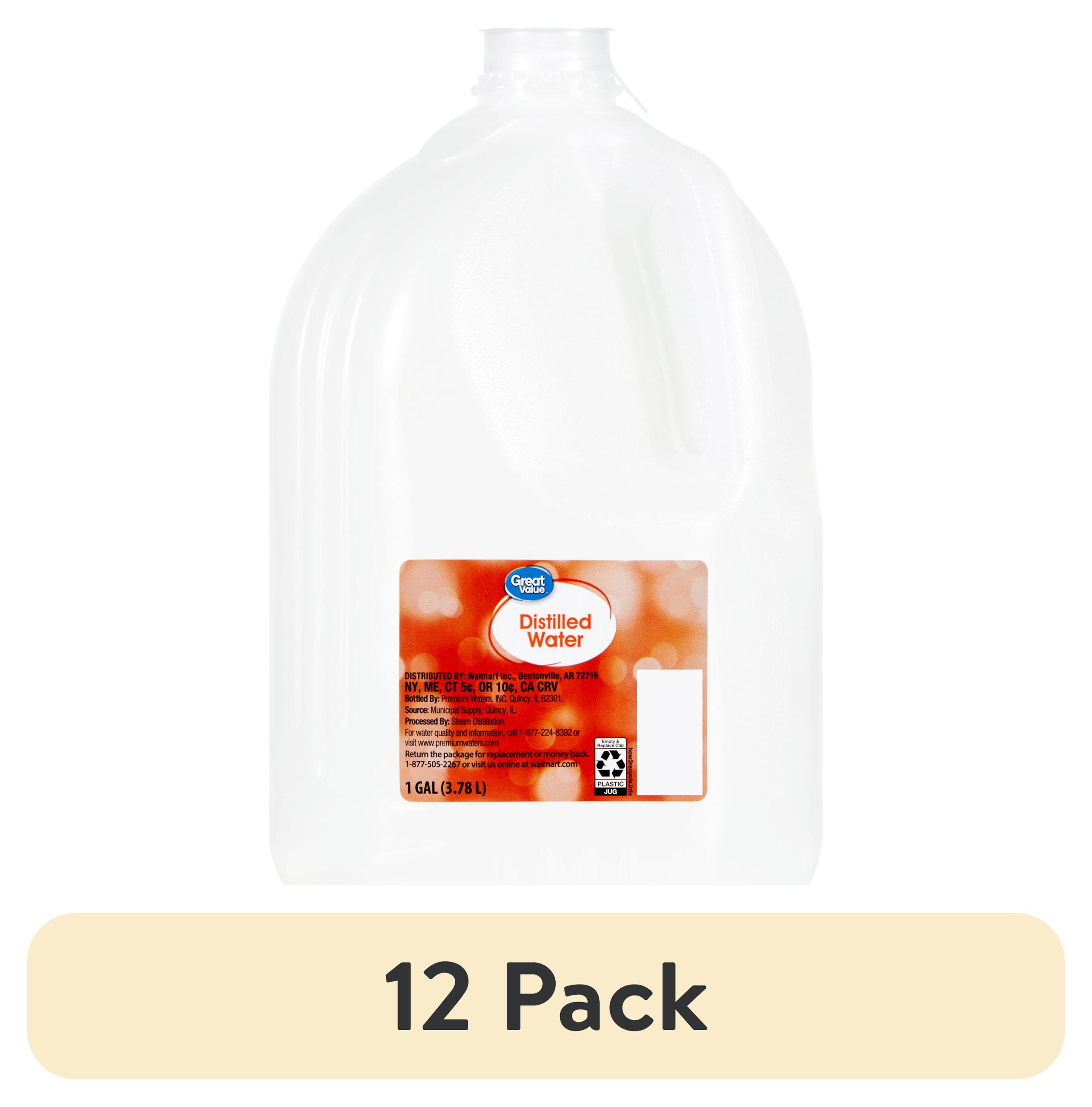 6 pack) Great Value Distilled Water, 1 Gallon - Walmart.com