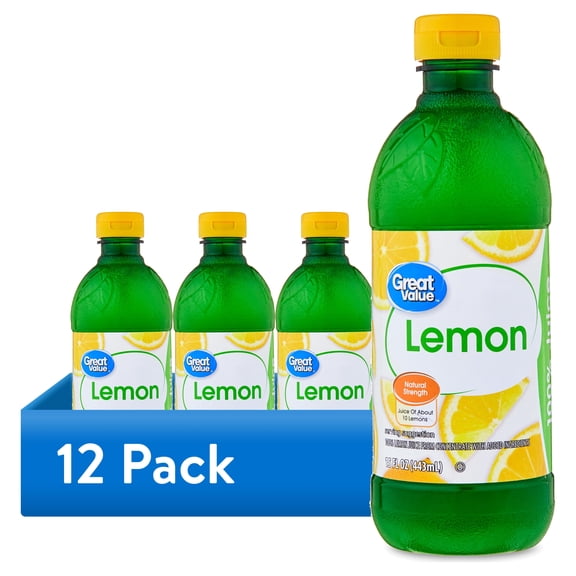(12 pack) Great Value 15oz Lemon Juice