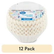 (12 pack) Great Value Mini Cupcake Liners, White, 100 Count
