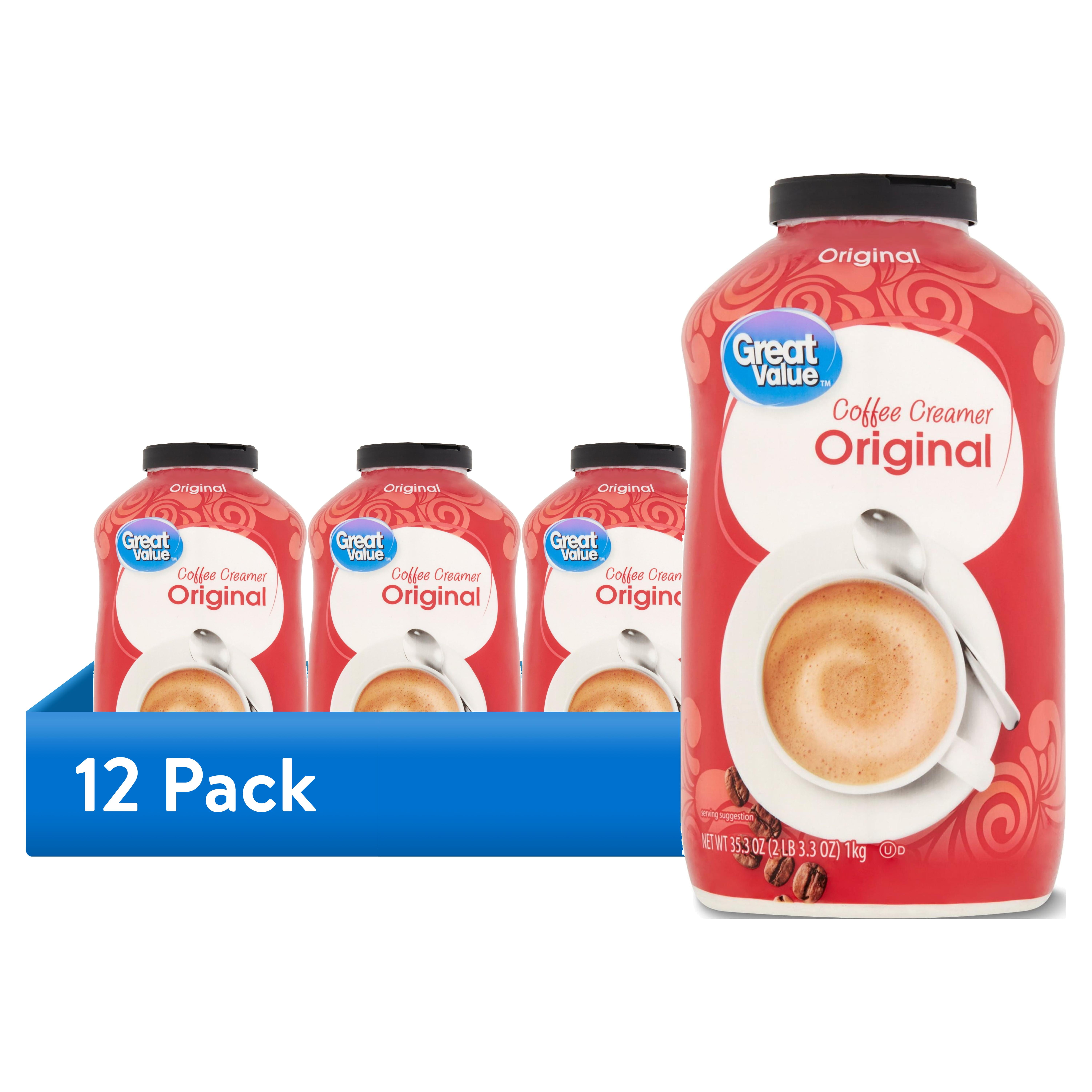 (12 pack) Great Value Original Coffee Creamer, 35.3 oz