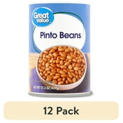 (12 pack) Great Value Pinto Beans, 15.5 oz