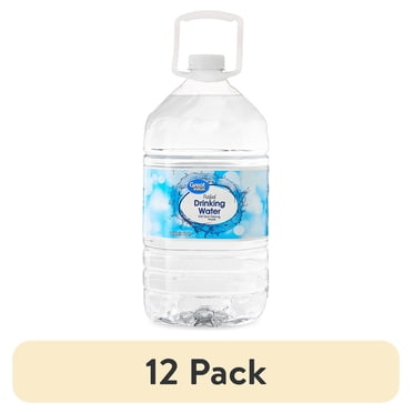 (12 pack) Great Value Purified Drinking Water, 1 Gallon