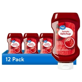 (12 pack) Great Value Tomato Ketchup, 32 oz, Gluten Free, Allergy Friendly