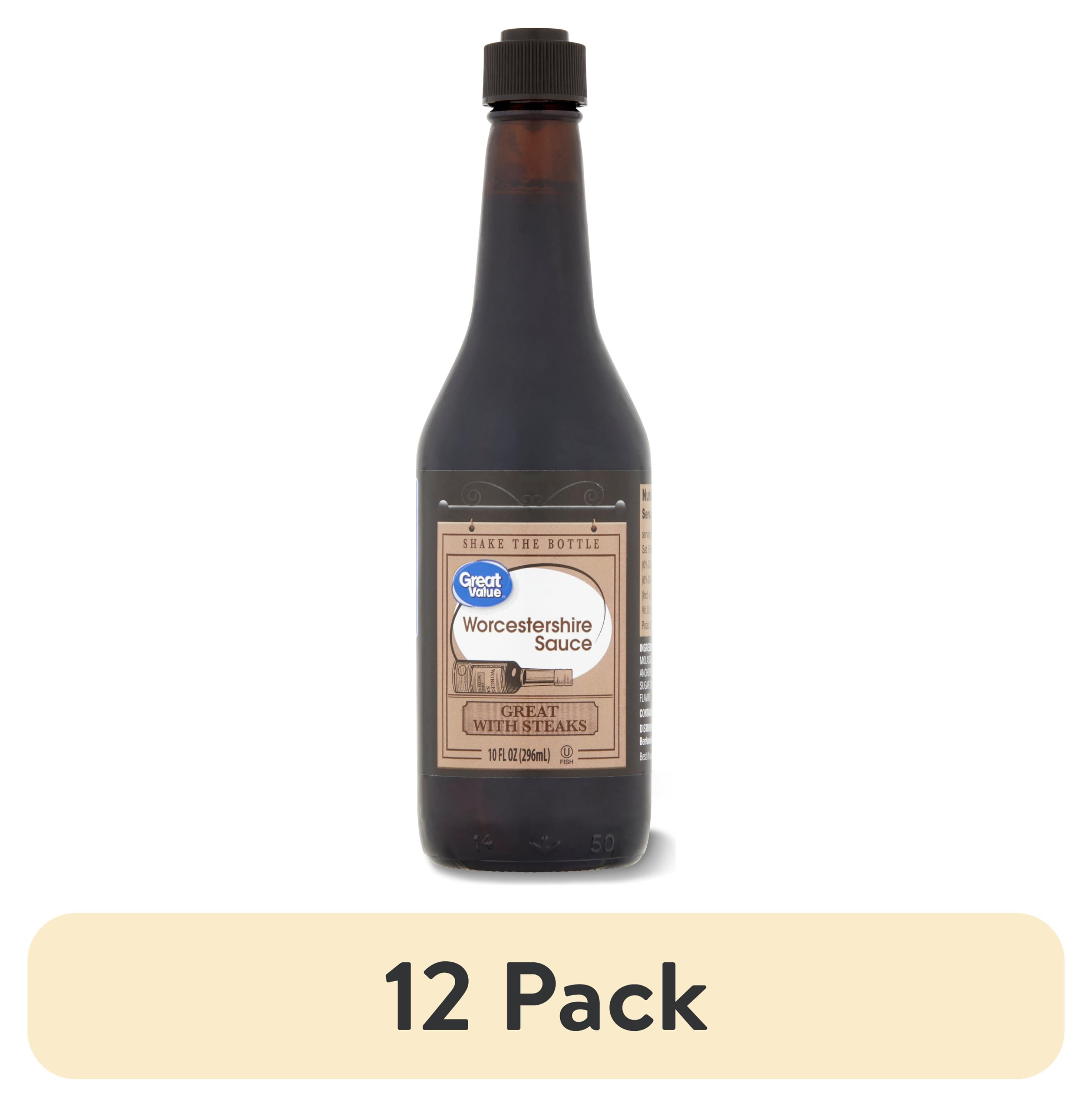 (12 pack) Great Value Worcestershire Sauce, 10 fl oz