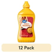 (12 pack) Great Value Yellow Mustard, 20 oz Squeeze Bottle