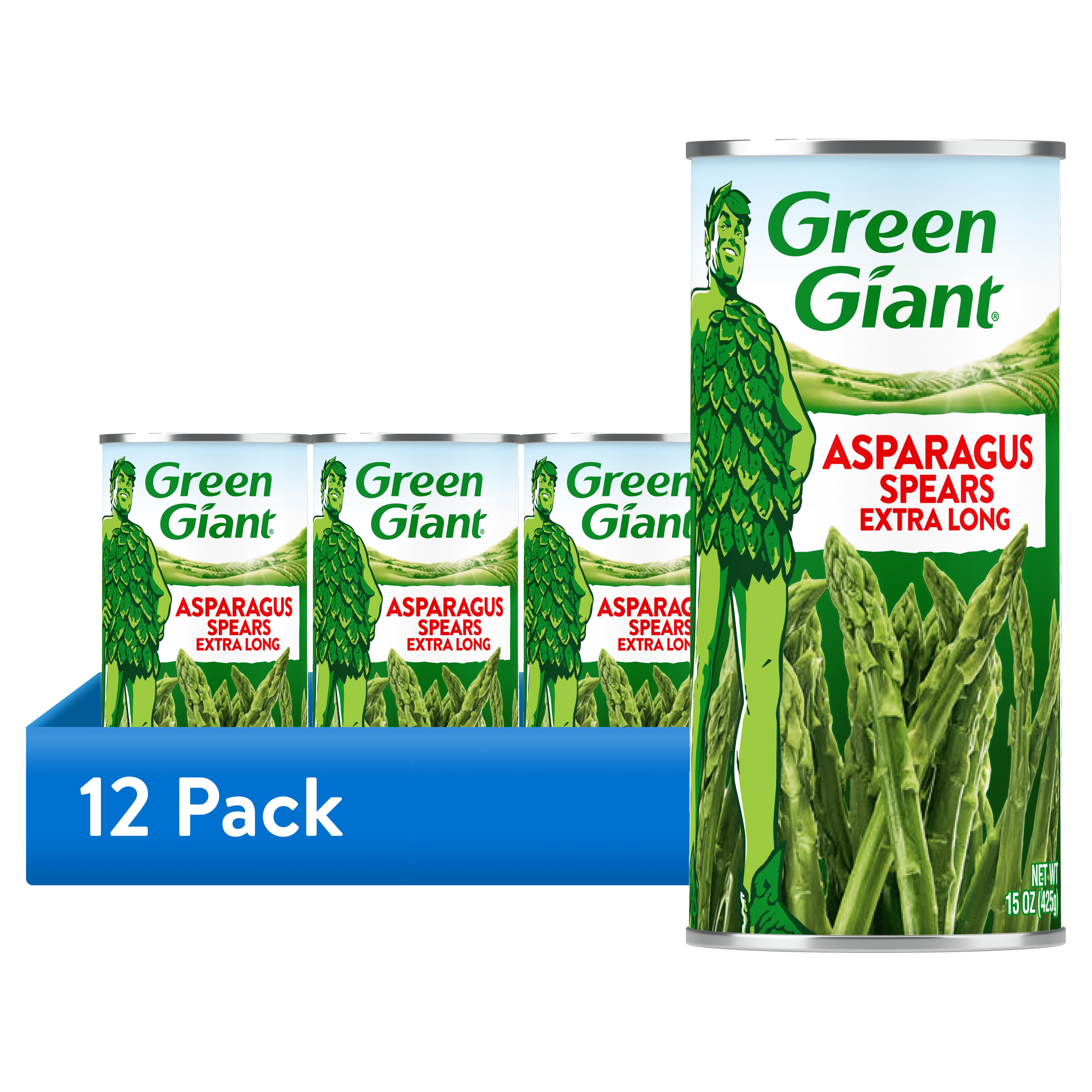 12 pack) Green Giant Extra Long Asparagus Spears 15 oz - Walmart.com