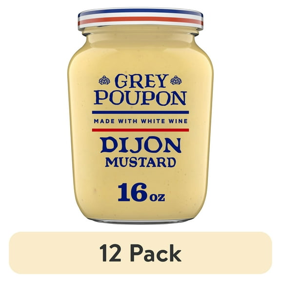 (12 pack) Grey Poupon Dijon Mustard, 16 oz. Jar