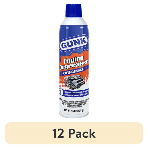 (12 pack) Gunk EB1CA Engine Degreaser for Cars and Trucks, 15 oz, Low VOC Formula