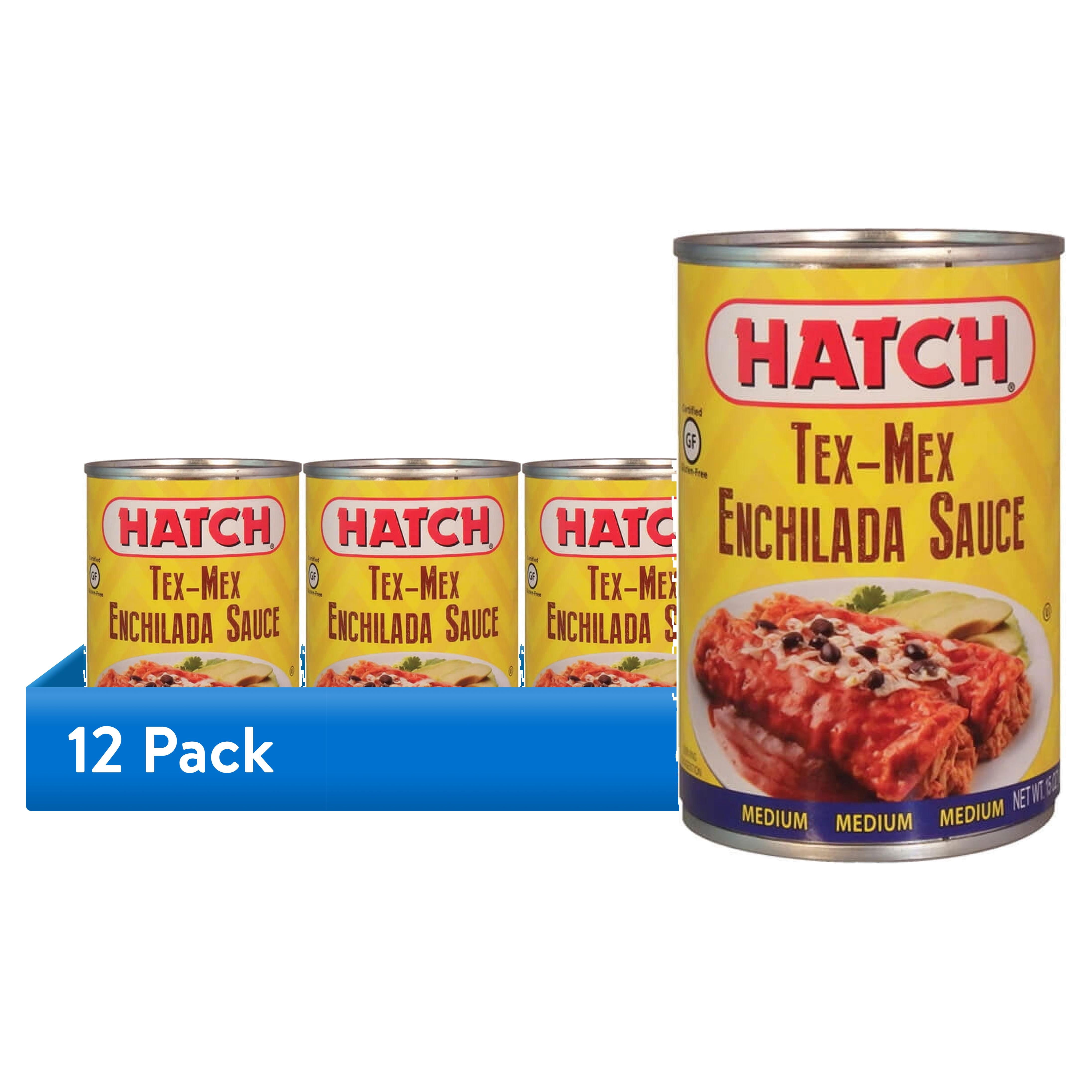 (12 pack) HATCH Tex-Mex Enchilada Sauce, 15oz, Kosher, Gluten Free Certified