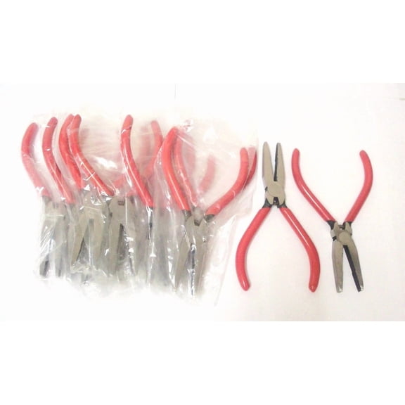 12 pack Hand Tools Insulated Flat Jaw Head 5 inch Spring Loaded Mini Pliers