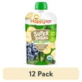 thumbnail image 1 of (12 pack) Happy Tot Organics Super Bellies Stage 4, Bananas, Spinach & Blueberries Organic Tot Food, 4 oz Pouch, 1 of 7