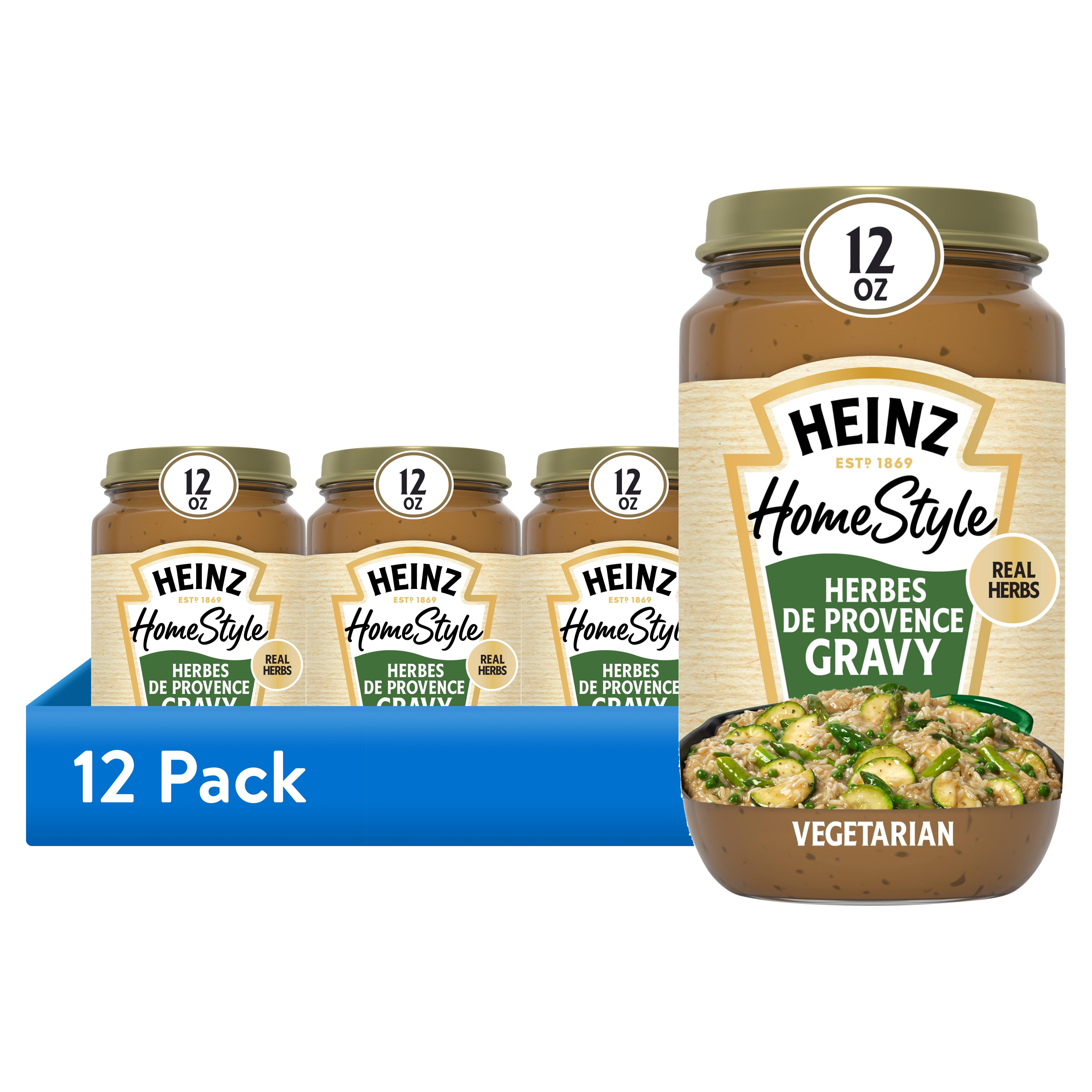 (12 pack) Heinz HomeStyle Herbes de Provence Gravy, 12 oz Jar